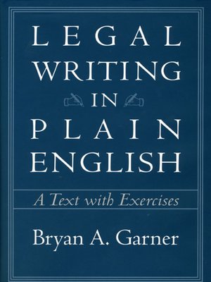 cover image of Legal Writing in Plain English